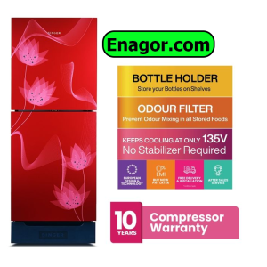 SINGER 230 LTR Top Mount Refrigerator | FTDS230-RG | Red