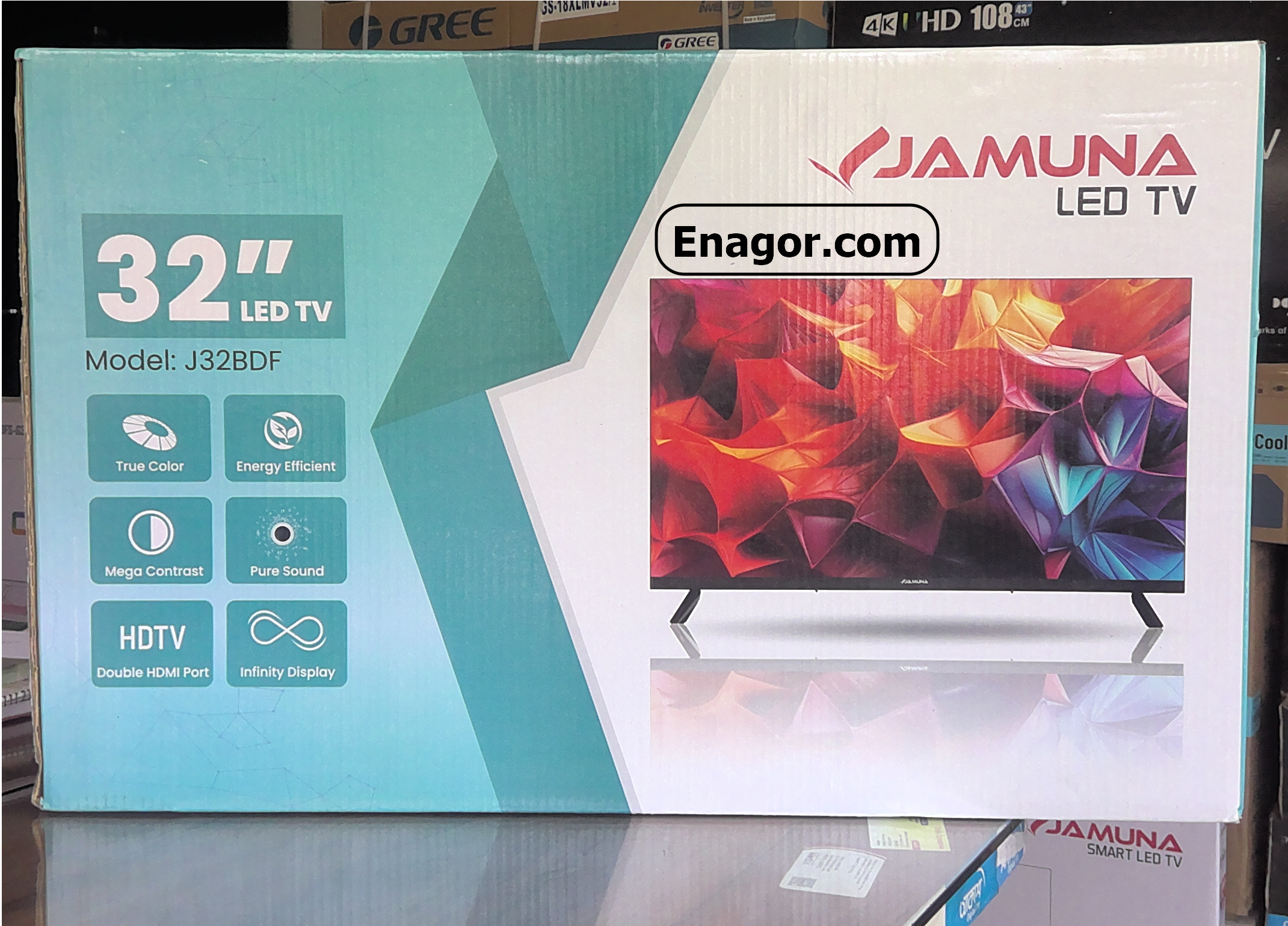 Jamuna 32 Inch Basic LED TV Enagor Jamuna 32 Inch Basic LED TV J32BDF - Image 1