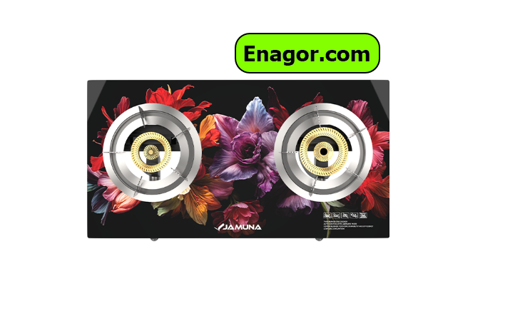 Jamuna Gas Stove enagor Jamuna gas stove Floral LPG/NG (Brass Burner) New - Image 1