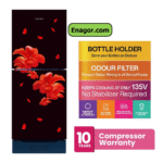 Singer 180 LTR Top Mount Refrigerator | FTDS185-BG | Black